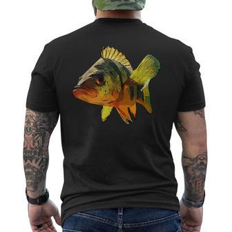 スズキ魚グラフィック デザイン海海洋動物 メンズTシャツ バックプリント - Kawaiitshirt