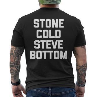 ストーンコールドスティーブボトム-ファニーゲイプライド Lgbtq クールゲイ メンズTシャツ バックプリント - Kawaiitshirt
