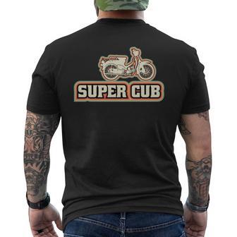 スーパーカブc100 原付バイク レトロジャパン 長袖tシャツ メンズTシャツ バックプリント - Kawaiitshirt