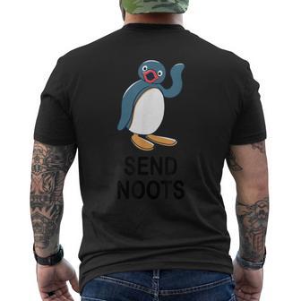 センドブーツペンギンファニーアパレル メンズTシャツ バックプリント - Kawaiitshirt