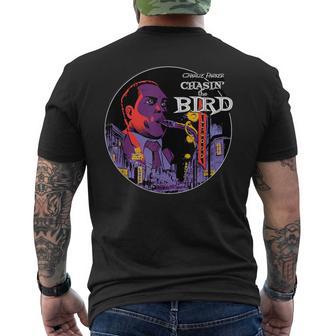 チャーリー・ チャシン ザ・バード ジャズミュージック メンズTシャツ バックプリント - Kawaiitshirt