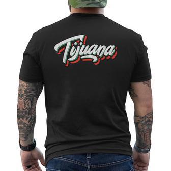 ティファナ メキシコ レトロ ヴィンテージ メキシコ ラティーノ Tj メヒカリ パソ メンズTシャツ バックプリント - Kawaiitshirt