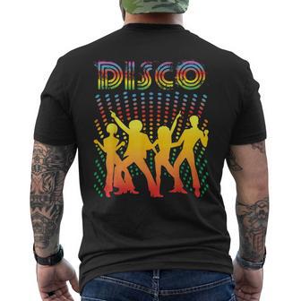 ディスコtシャツ ヴィンテージスタイルダンシングレトロディスコシャツ メンズTシャツ バックプリント - Kawaiitshirt