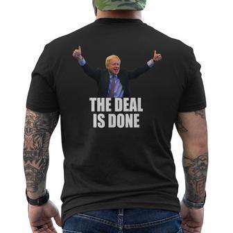 ディールは完了ですボリス・ジョンソン Brexit Deal メンズTシャツ バックプリント - Kawaiitshirt
