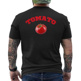 トマトティーVegetable メンズTシャツ バックプリント - Kawaiitshirt