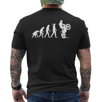 トライアル バイク トライアル ライダー モトトライアル メンズTシャツ バックプリント - Kawaiitshirt