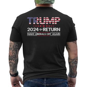 トランプ 2024 ザ・リターン メンズTシャツ バックプリント - Kawaiitshirt