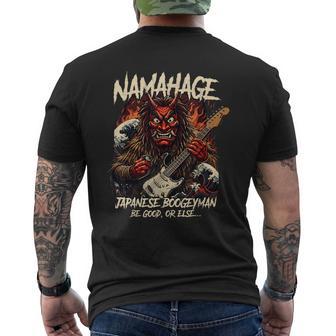 ナマハゲ ロックスター 日本のブギーマン メンズTシャツ バックプリント - Kawaiitshirt
