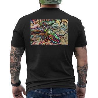 ニジイロクワガタ メンズTシャツ バックプリント - Kawaiitshirt