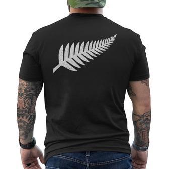 ニュージーランド国旗シダ キウイプライド Nz Nzl メンズTシャツ バックプリント - Kawaiitshirt
