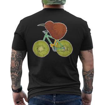 ニュージーランド自転車 キウイフルーツ愛好家向け メンズTシャツ バックプリント - Kawaiitshirt
