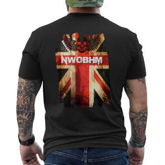ニュー・ウェイブ・オブ・ブリティッシュ・ヘビー・メタル Nwobhm メンズTシャツ バックプリント - Kawaiitshirt