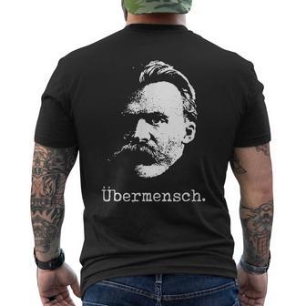 ニーチェ・ザラトゥストラ-ユーバーメンシュ哲学-超人 メンズTシャツ バックプリント - Kawaiitshirt