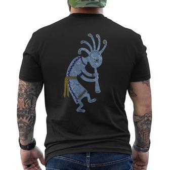 ネイティブアメリカン プエブロ カチナ スピリット ココペリ 3 メンズTシャツ バックプリント - Kawaiitshirt