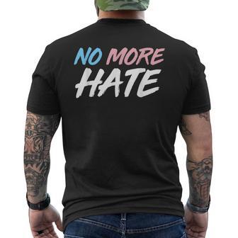 ノー・モア・ヘイト トランスジェンダーを支援しよう メンズTシャツ バックプリント - Kawaiitshirt