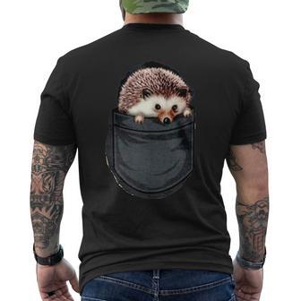 ハリネズミポケット メンズTシャツ バックプリント - Kawaiitshirt