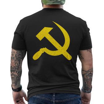 ハンマーと鎌のシンボル Cccp ソビエト連邦 メンズTシャツ バックプリント - Kawaiitshirt