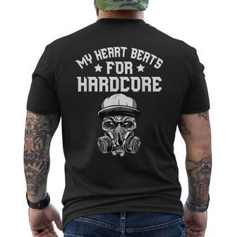 ハードコア・パンク・ガバー・テクノ・ハードコア・フェスティバル メンズTシャツ バックプリント - Kawaiitshirt