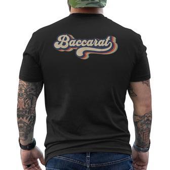 バカラ ビンテージ レトロデザイン バカラ カードゲーム メンズTシャツ バックプリント - Kawaiitshirt