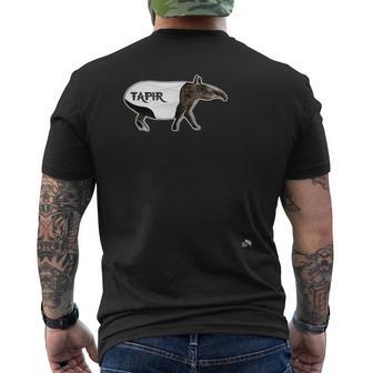 バク-好きな動物園の動物 メンズTシャツ バックプリント - Kawaiitshirt