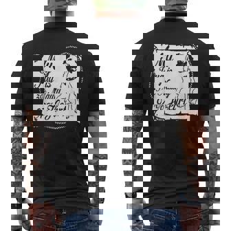 パグ・ドッグ Awesome Dog メンズTシャツ バックプリント - Kawaiitshirt