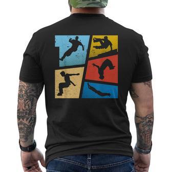 パルクール ヴィンテージ フリーランニングパルクール ランナー パルクール メンズTシャツ バックプリント - Kawaiitshirt