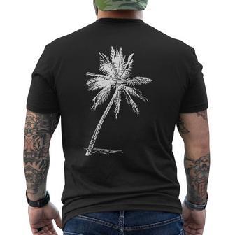 パームビーチウェア サーフィンウェア アロハ レトロ パームツリー メンズTシャツ バックプリント - Kawaiitshirt