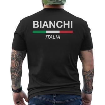 ビアンキ イタリア 家族名 イタリア 国旗 長袖tシャツ メンズTシャツ バックプリント - Kawaiitshirt