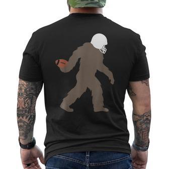 ビッグフット アメフト おもしろい サスカッチ アメリカンフットボール メンズTシャツ バックプリント - Kawaiitshirt