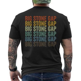 ビッグ・ストーン・ギャップ・シティ・レトロ メンズTシャツ バックプリント - Kawaiitshirt