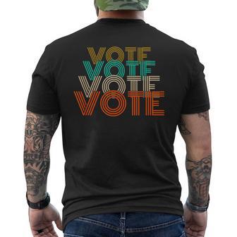 ビンテージ 中間選挙 投票 メンズ レディース 中期 メンズTシャツ バックプリント - Kawaiitshirt