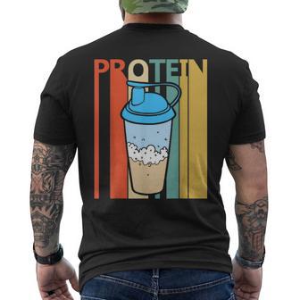 ビンテージ・スタイル タンパク質 メンズTシャツ バックプリント - Kawaiitshirt