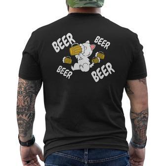 ビールウエスト・ハイランド・ホワイト・テリア・ウェスティ犬 メンズTシャツ バックプリント - Kawaiitshirt