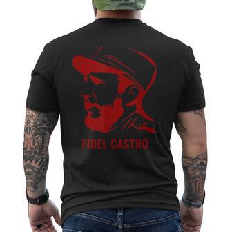 フィデル・カストロ キューバ革命 共産主義 政治 メンズTシャツ バックプリント - Kawaiitshirt