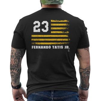 フェルナンド・タティスjrヴィンテージフラッグゲームデー メンズTシャツ バックプリント - Kawaiitshirt