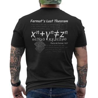 フェルマーの最終定理による設計 長袖tシャツ メンズTシャツ バックプリント - Kawaiitshirt