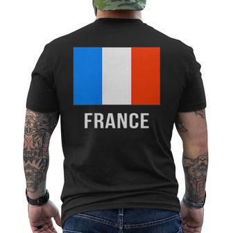 フランス国旗シャツ メンズTシャツ バックプリント - Kawaiitshirt