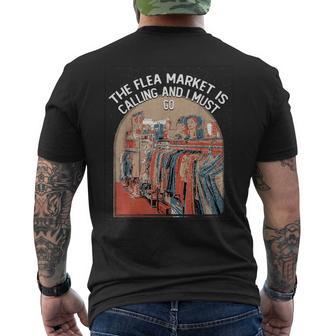 フリーマーケットは古着屋をよこす愛好家を呼んでいます メンズTシャツ バックプリント - Kawaiitshirt