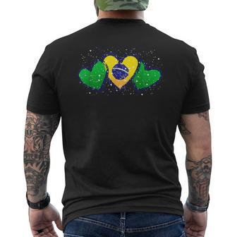 ブラジル独立記念日 ブラジル誕生 国旗 愛 ブラジル メンズTシャツ バックプリント - Kawaiitshirt