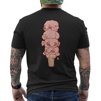 ブロブフィッシュ アイス クリーム、面白いブロブフィッシュ メンズTシャツ バックプリント - Kawaiitshirt