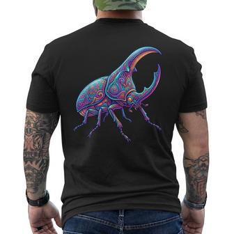 ヘラクレス カブトムシ 昆虫愛好家 昆虫学 カブトムシ 恋人 メンズTシャツ バックプリント - Kawaiitshirt