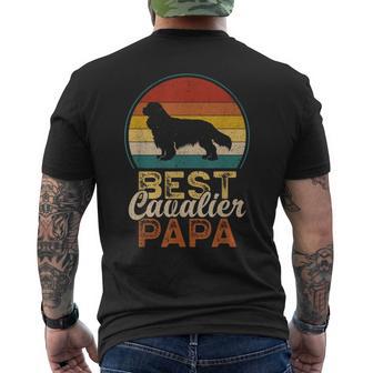 ベスト・キャバリア・パパ、キング・チャールズ・スパニエル メンズTシャツ バックプリント - Kawaiitshirt