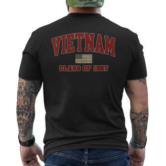 ベトナム戦争退役軍人シャツ ミリタリークラス 1967年 メンズTシャツ バックプリント - Kawaiitshirt