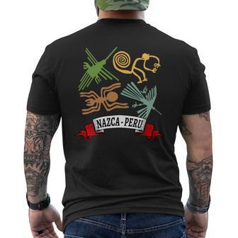 ペルーのナスカ線 ペルー古代地上絵ミステリーアート 長袖tシャツ メンズTシャツ バックプリント - Kawaiitshirt