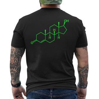 ボディビルディング テストステロンステロイドシャツ テストユーザーへのギフト メンズTシャツ バックプリント - Kawaiitshirt