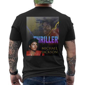 マイケルジャクソン 067 Thriller メンズTシャツ バックプリント - Kawaiitshirt