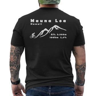 マウナロア ハワイ アメリカ サイクリング 自転車 登山 アウトドア メンズTシャツ バックプリント - Kawaiitshirt