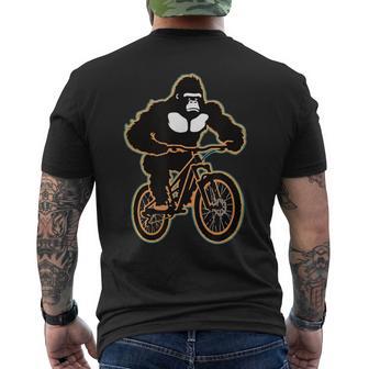マウンテンバイク ゴリラ ダウンヒル ライダー Mtb メンズTシャツ バックプリント - Kawaiitshirt