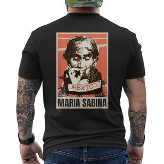 マリア・サビーナ、メキシコ メンズTシャツ バックプリント - Kawaiitshirt
