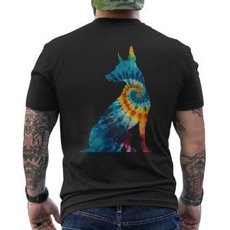 マンチェスター テリア犬のレトロなデザイン メンズTシャツ バックプリント - Kawaiitshirt